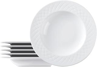 Kit Prato Fundo Tramontina Ingrid em Porcelana Decorada 23 cm 06 Peças