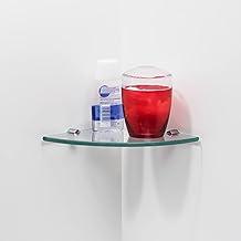 Prateleira De Vidro Para Canto Bemfixa Transparente 20x20 Cm