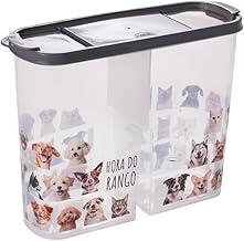 Porta Pote Ração 2,4kg Petisco Tampa Vedada Antiformiga, Plasútil Cor: Cinza