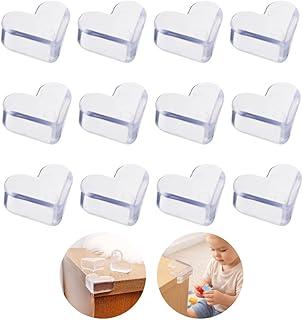 Kit 12 Protetores de Canto PVC Formato de Coração – Protetor de Quina para Móveis, Mesa e Bancada – Segurança para Bebê e Crianças, Protetor de Quina Invisível Contra Impactos - UpShop