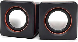 Caixa de Som para PC e Notebook USB P2 Estéreo 2.0 – Caixinha de Som Compacta e Potente para Computador, Home Office, Estudos, Vídeos e Músicas