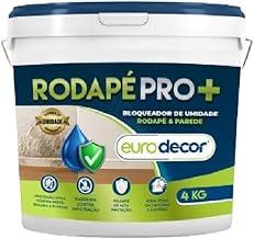 Argamassa Impermeabilizante Rodapé Pro Eurodecor 4kg - Recupera Reboco e Parede com Umidade - Secagem em 1h