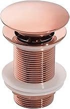Válvula Click Luxo Aço Inox 304 Cuba Pia Banheiro Lavabo 7/8 Ralo Cor Rose - Brinovar