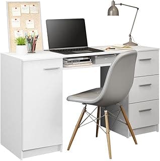 Escrivaninha Madesa Alaska 3 Gavetas 1 Porta com 10% de desconto por R$ 431,99 na amazon
