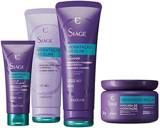Kit Completo Siàge Hidratação Micelar Eudora (4 Produtos)