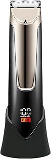 Aparador de Pelos Íntimos Masculino Recarregável USB, IPX7 à Prova d’Água, Display LED, 120min de Uso, 2 Pentes Guia, Trimmer Corporal para Virilha, Axila e Corpo