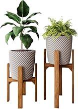 Kit 2 Suportes Tripé para Vasos 40cm e 55cm Madeira