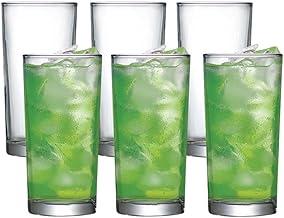 Ruvolo, Jogo de Copo de Vidro Prestige para Água, Jogo de Copo de Suco 6pcs, 300ml