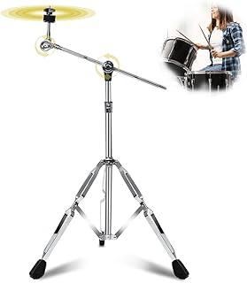 Suportes de Braco de Prato, Estante para Bateria, Espessura de 25 Mm de Diâmetro, Altura Ajustável, Feltro Espesso, Suporte com Pernas Extensíveis, Antiderrapante, Suporte Pratos de Bateria