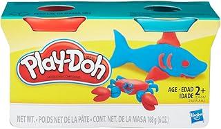 Play-Doh, Massinha de Modelar Infantil, Vermelha e Azul - Conjunto com 2 Potes de 85 g - A partir de 2 Anos