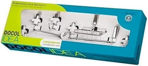 Docol 00586306 Kit de Acessórios, Cromado com 10.72% de desconto por R$ 124,90 na amazon