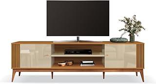 Rack Bancada Para Sala TV Até 75 Polegadas Legacy Cedro/Off White