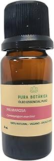 Óleo Essencial de Palmarosa 5ml – 100% Puro Pura Botânica para Aromaterapia, Aroma Floral Delicado, Hidratação da Pele, Equilíbrio Emocional e Bem-Estar