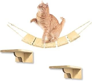 Ponte Para Gatos c/ 2 Degraus Área Externa Compensado Naval Resistente Playground Para Gatos