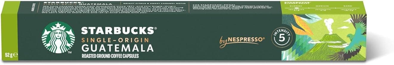 Café em Cápsula Starbucks® Single-Origin Guatemala by Nespresso® - 10 cápsulas com 32.21% de desconto por R$ 19,99 na amazon