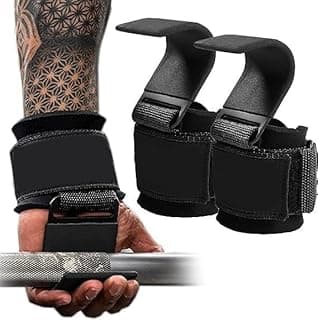 2 Strap Academia Gancho De Aço Reforçado Musculação Treino Para Levantamento de Peso e Munhequeira