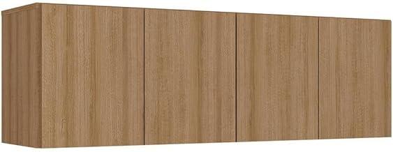 Armário de Lavanderia Aéreo Multiuso 4 Portas Multimóveis Mp5042 Rustic