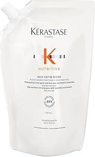Kérastase | Shampoo Bain | Nutritive Satin Riche | Nutrição para cabelos muito secos | Hidratação | Brilho | Maciez | Niacinamida | Glicerina | Refil | 500ml