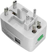 Adaptador Universal de Tomada com Porta USB – Compatível com Tomadas da Europa, EUA, Reino Unido, Austrália e Ásia – Compacto, Carregamento Rápido – Ideal para Viagens e Turismo - YASDA