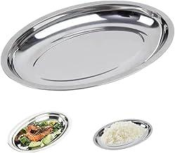 Kit 12 Travessas Fundas Inox 24cm Oval – Aço Inoxidável Brilhante | Profissional para Restaurante, Buffet e Cozinha Doméstica
