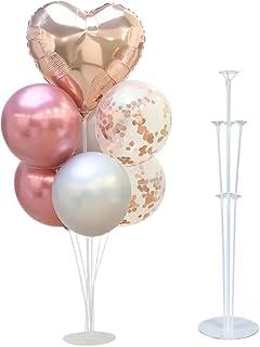 Kit 7 Hastes Pega Balão+Base de Mesa Reforçadas Suporte Resistente para Decoração de Festas