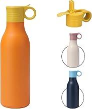 Garrafa Termica Agua,Garrafa Termica 550ml,Aço Inoxidável, Com Isolamento a Vácuo, à Prova De Vazamentos, Mantém As Bebidas Quentes Ou Frias, Ideal Para Viagens, Acampamentos e Ciclismo (Laranja)
