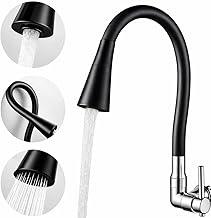Torneira Flexível De Parede Para Cozinha 2 Jatos Preta Yab