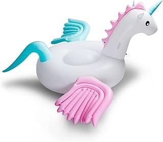 Boia Inflável Unicórnio Gigante 240 cm PVC Reforçado, Grande, Adulto, Piscina e Praia Design Premium com Asas Luma Festas