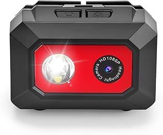 Camera de Ação, Câmera Filmadora Esportiva Hd 1080p Com Suporte Cabeça, Mini Câmeras Esportiva, Filmadora de Ação Montada com Ângulo de 120°, Câmera Esportiva Montada Cabeça