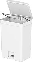 Ou Lixeira com pedal 50L Branco Linha Trium