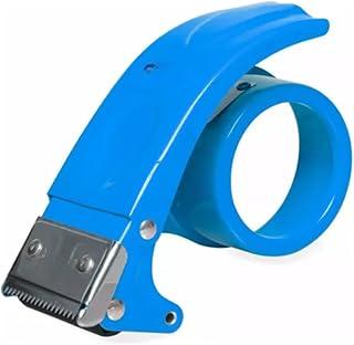 Suporte Aplicador de Mão Para Fita Adesiva Larga, Cortador Fita Durex Grande, Lacradora, Precisão e Agilidade - TYDA (AZUL)