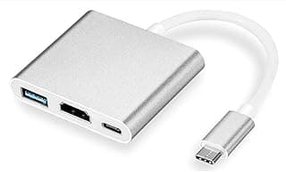Adaptador USB-C para HDMI 4K Hub USB 3.0 Compatibilidade com MacBook Thunderbolt 3 e DEX Android Premium Carregamento rápido