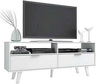 Rack para TV até 55 Polegadas Madesa Oslo com 2 Portas - Branco