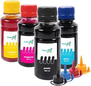 Kit 4 Tintas compatível Mega Tank G3110 100ml Inova Ink
