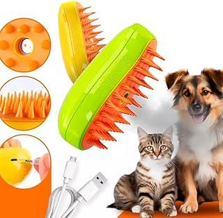 Escova Tira Pelo PET Recarregável a Vapor, Higienizadora e Desodorizadora para Cães e Gatos (Verde)