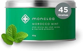 Moncloa | Chá Verde Morocco Mint Lata 45g | Rico em Antioxidantes | Energia Natural e Disposição | Blend com Hortelã Pimenta Refrescante | Ideal Quente ou Gelado
