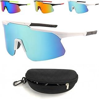 Óculos Esportivo UV400 Lente Espelhada com Estojo para transporte - Ciclismo, Triathlon, Corrida, MTB, Pesca