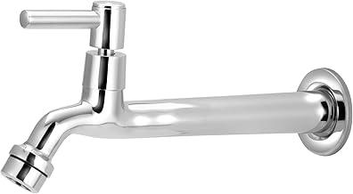 Torneira Tanque/jardim/cozinha Reta Parede Metal 22cm 1/4v