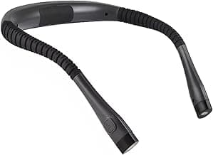 BEMMY Luz de Leitura Recarregável, Luz de Pescoço Dobrável com 3 Cores, Portátil e de Larga Duração para Leitura, Crochê e Costura, Luminaria de Livro 1000mAh. A única Loja Autorizada "Bemmy-BR".