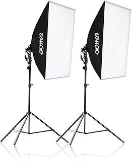 Kit Youtuber 2 Softbox 50 X 70 E27 Luz + 2 Tripés 2m