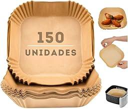 Kit 150 Forma de papel para AirFryer - Forma Descartável Papel Quadrada Antiaderente Protetor à Prova De Gordura Para Fritadeira Sem Óleo - Tamanho Universal - Upshop