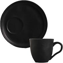 Porto Brasil Conjunto com 6 Xícaras de Chá Bio Preto Matte