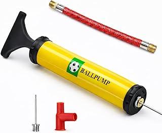 Bomba De Encher Bola Futebol Inflador De Ar Manual Com Agulha Kit Portátil Multiuso Para Pneus De Bicicleta Balão Bexiga Boia De Piscina Acessório De 28cm Com Bico E Extensão Resistente Mini Enchedor