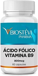Ácido Fólico (Vitamina B9) 800mcg 60 Cápsulas