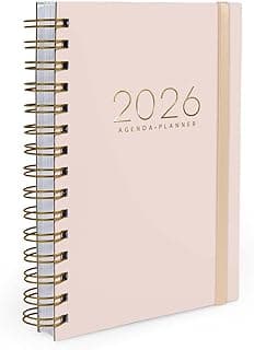 Agenda Planner Diária 2026 Minimalista Amarelo Manteiga com 33.9% de desconto por R$ 42,90 na amazon
