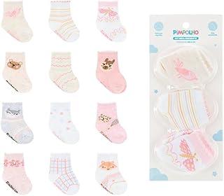 Kit 3 Pares de Meias Pimpolho Bebê Unissex 0 a 15 Meses – Conforto, Maciez e Qualidade