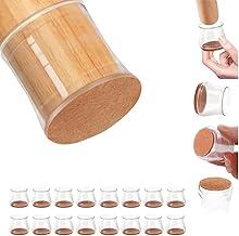 Protetor para Pes de Cadeira de silicone, Kit 16 Peças, Protetor de Piso de Cadeira Transparente e Antiderrapante com Almofadas de Feltro, Protetores de Pé de Cadeira Evite Arranhões e Reduza Ruídos