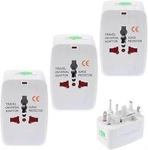 Kit 3 Tomada Universal Padrão Internacional Adaptador Para Mais de 150 Países Adaptador Portátil Para Viagem Bivolt