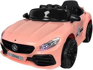 Zippy Toys Carro Elétrico M380 com Controle Remoto 6V, Rosa