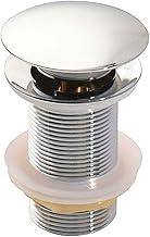 Válvula Click Luxo Aço Inox 304 Cuba Pia Banheiro Lavabo 7/8 Ralo Diversas Cores - Brinovar (PRATA)